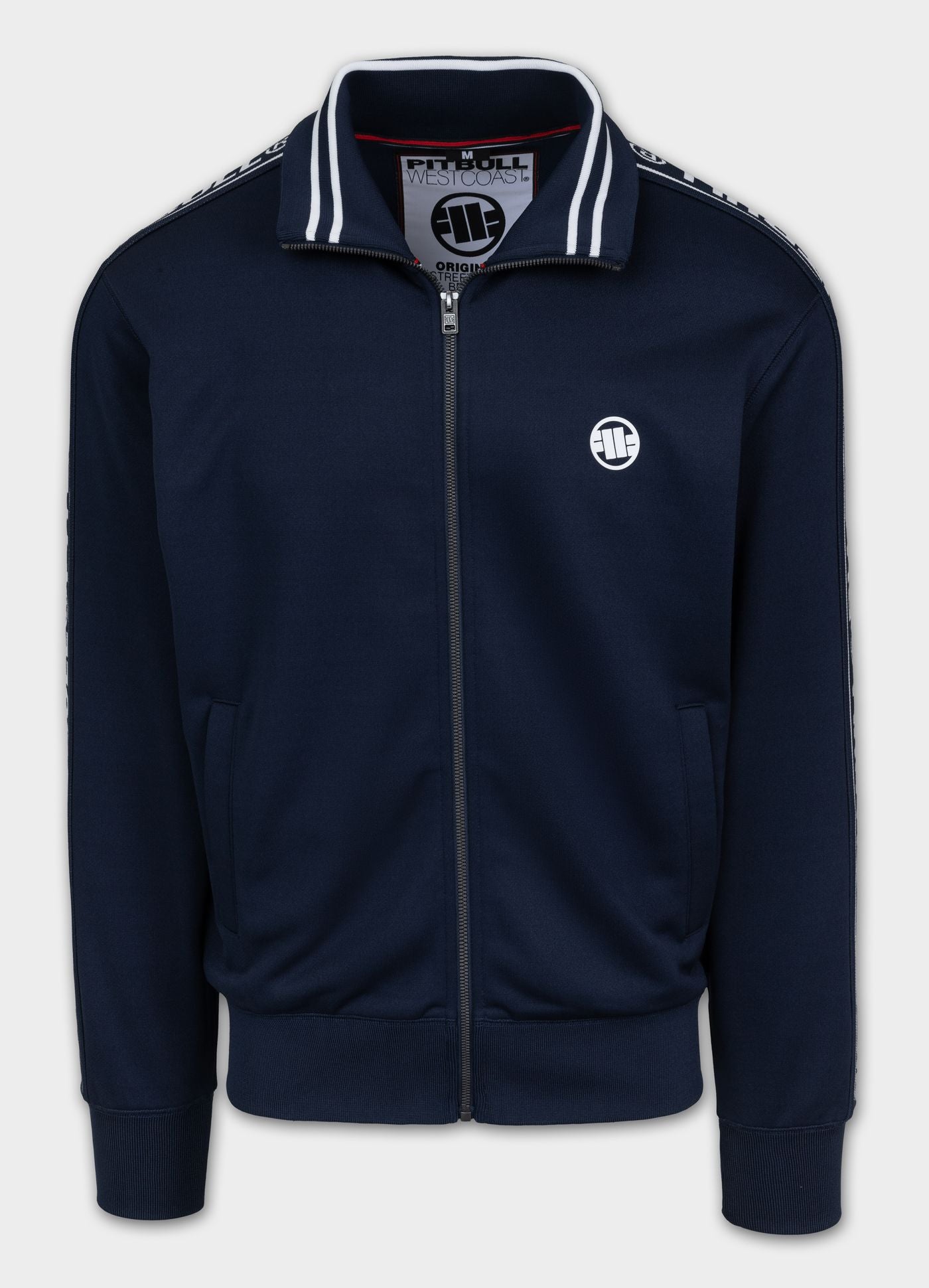Men's Sweatjacket Oldschool Tape Logo - Navy