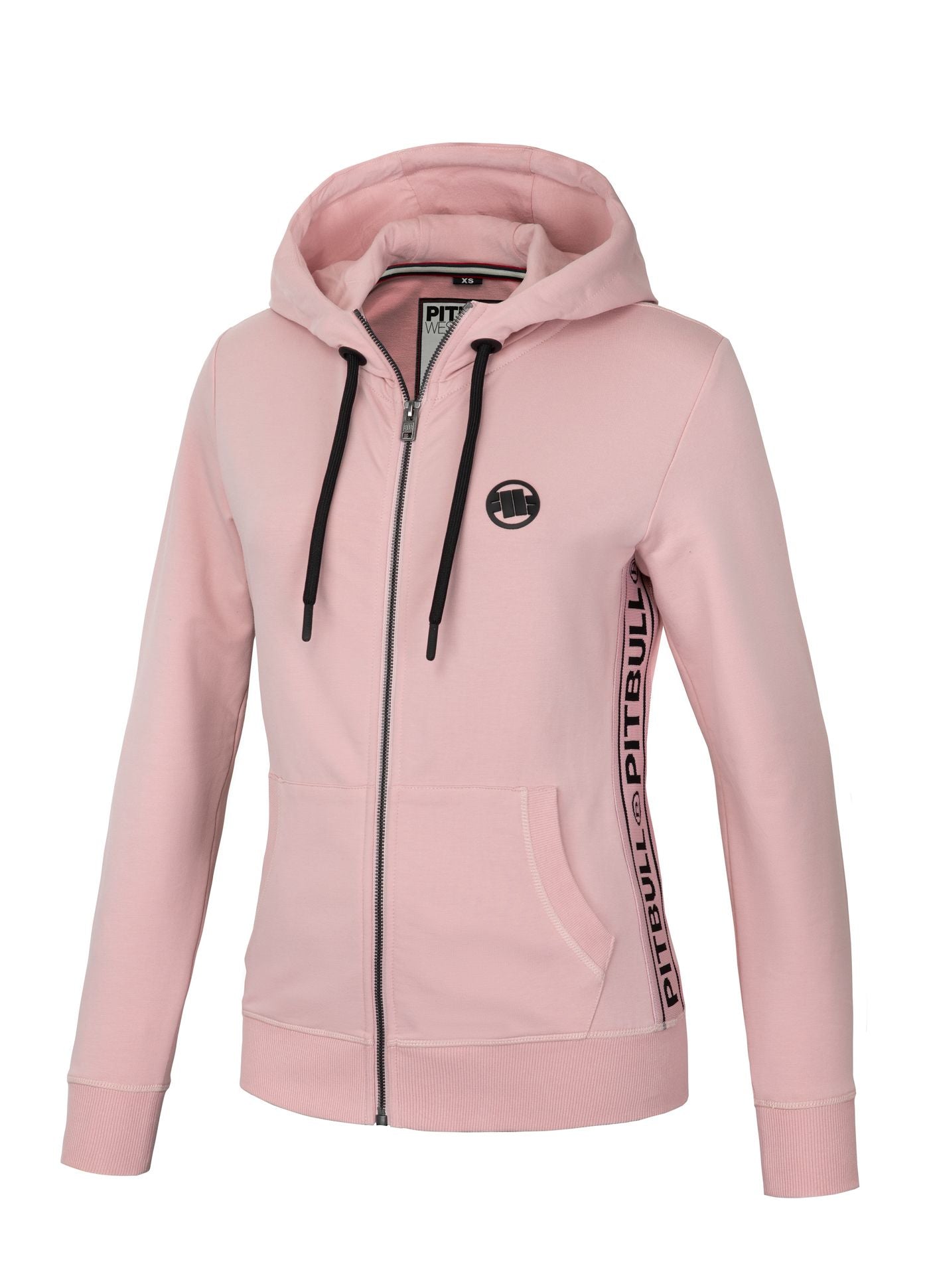 Women's zip-up hoodie French Terry La Deta - Pink