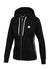 Women's zip-up hoodie French Terry La Deta - Black