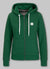 Women's zip-up hoodie French Terry LA DETA - Dark green