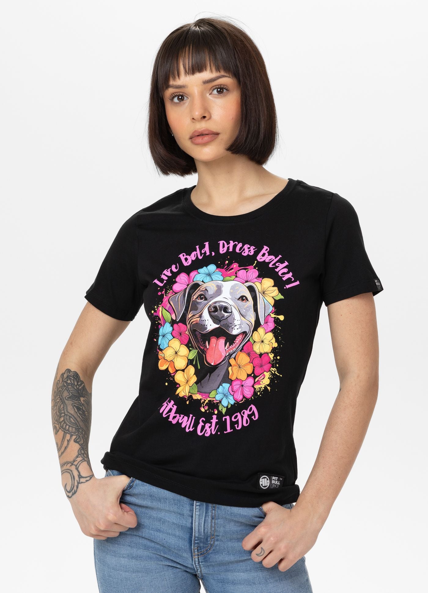 Women's T-Shirt Happy-Pit - Black