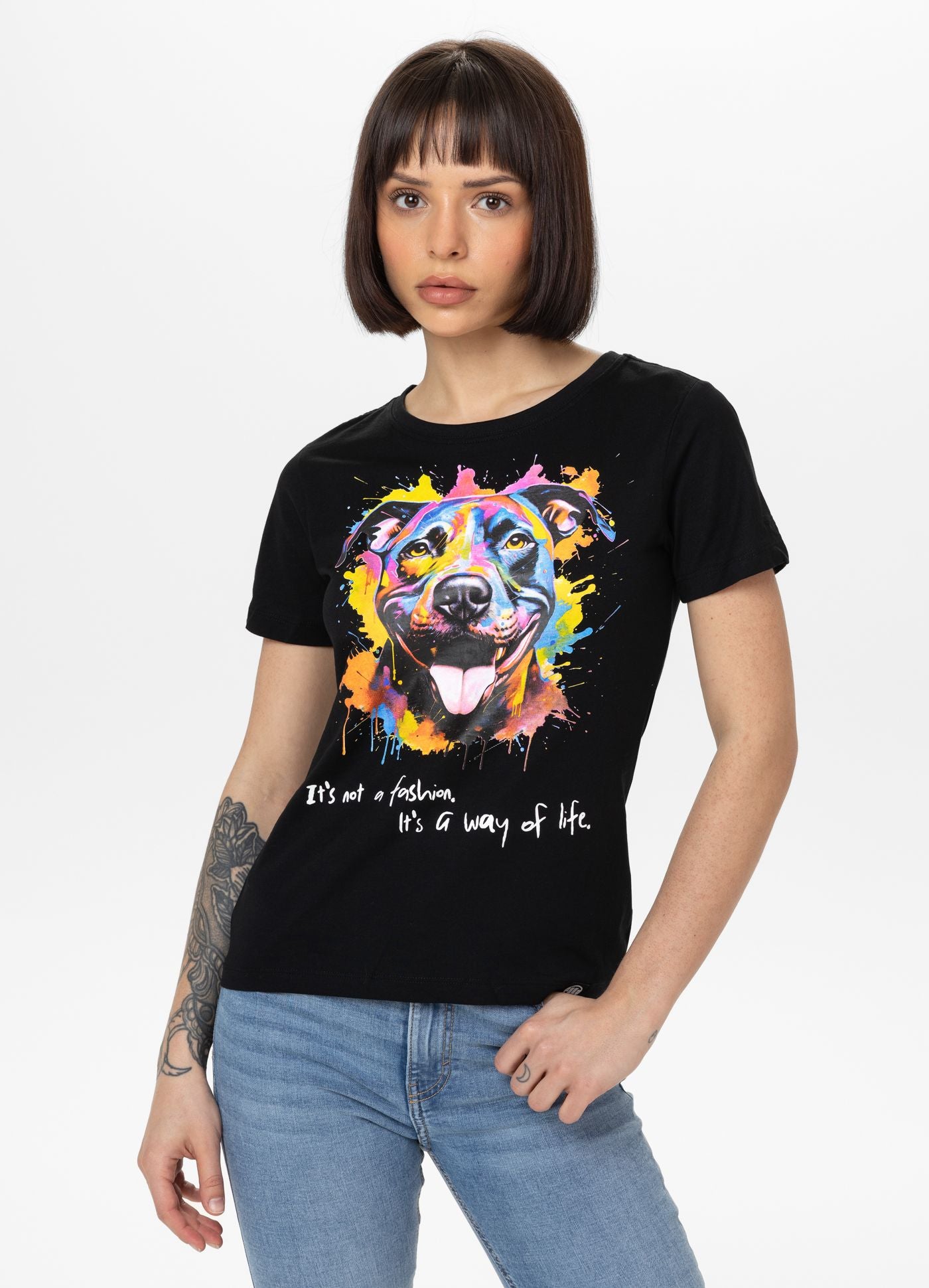Women's T-Shirt WATERCOLOR - Black
