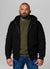 Men's winter hooded jacket Crimson