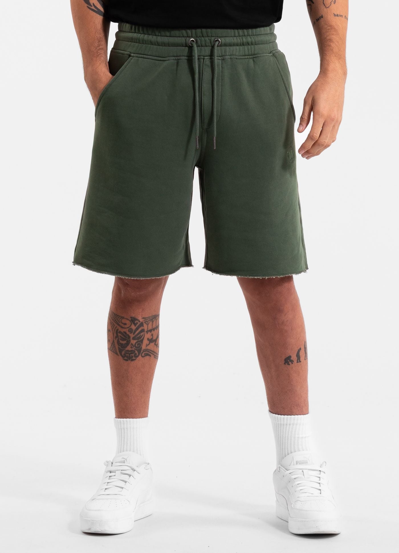 Men's Sweat shorts Washed Lancaster II - Washed green